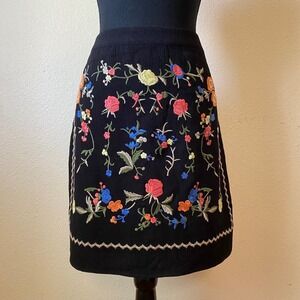 Embroidered Mini Skirt